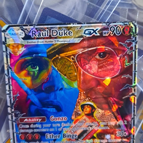 Hunter S. Thompson Pokemon Card - Fear And Loathing In Las Vegas - Picture 2 of 4